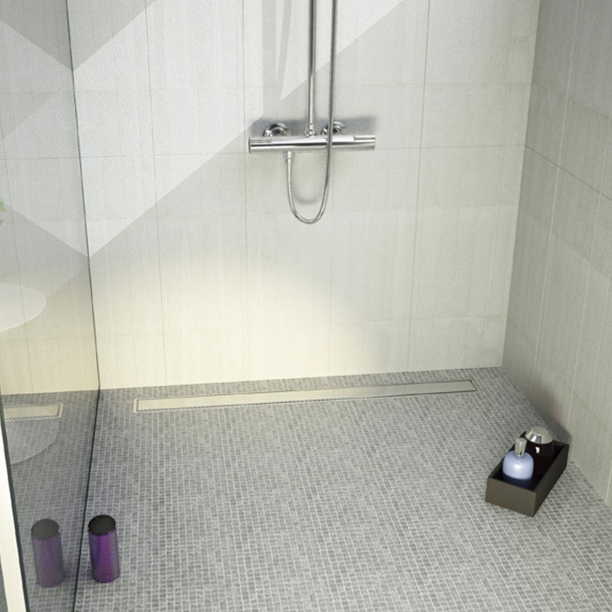 Jackoboard Aqua Line Easy Shower Tray Board with Linear Drain