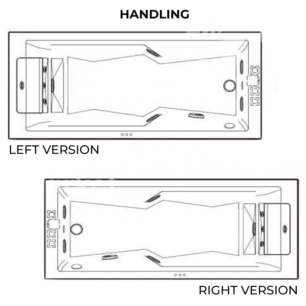 Jacuzzi ® MyWay Whirlpool Bath With Full Body Hydromassage & Chromotherapy