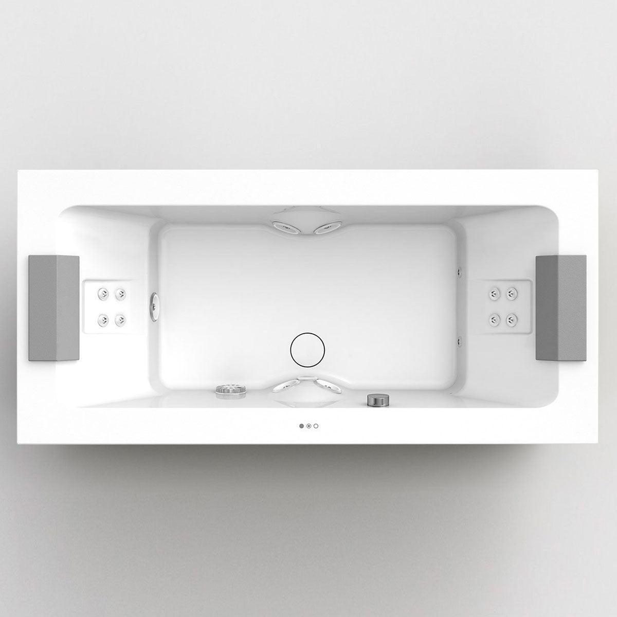 Jacuzzi® Sharp Double Whirlpool Bath With Full Body Hydromassage