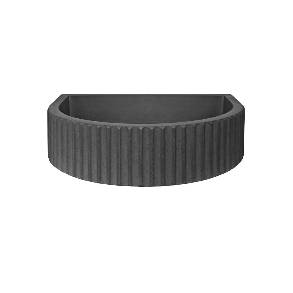 Kast Luna Wall-Hung Concrete Basin Patterned