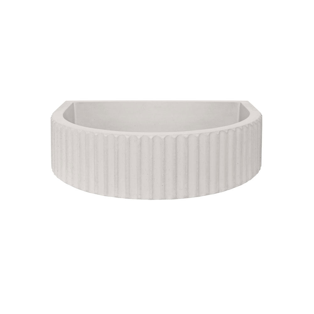 Kast Luna Wall-Hung Concrete Basin Patterned