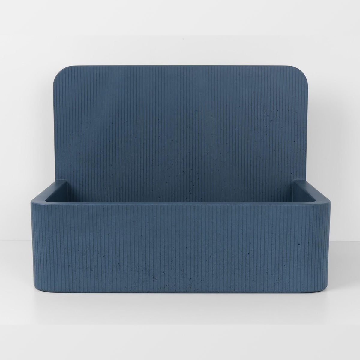 Kast Elm Patterned Wall-Hung Concrete Basin With Splashback