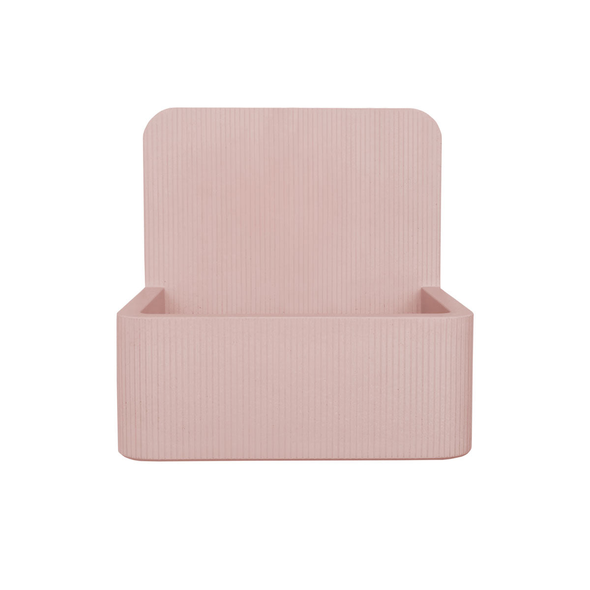 Kast Elm Mini Patterned Concrete Basin With Splashback blush