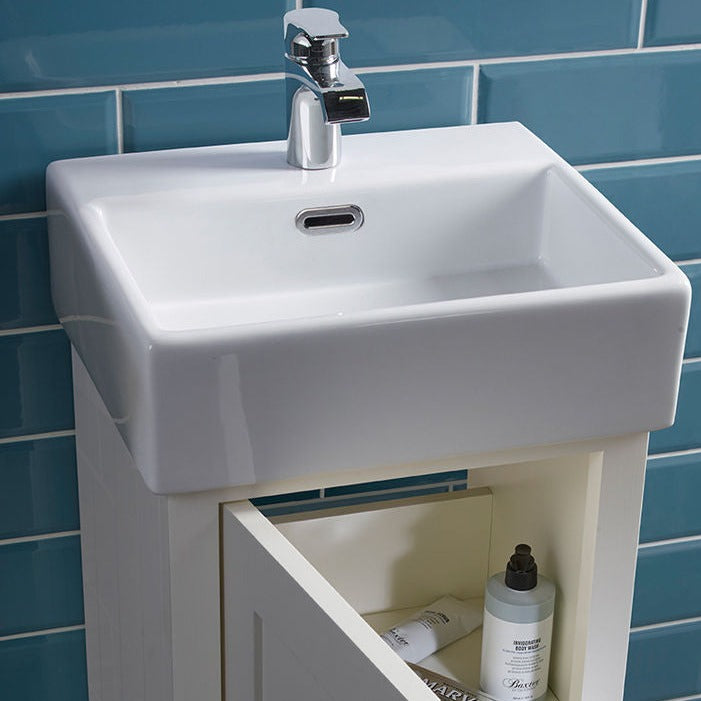 Lansdown 430 Floorstanding Cloakroom Vanity Unit With Washbasin