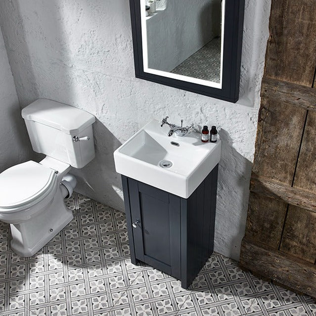 Lansdown 430 Floorstanding Cloakroom Vanity Unit With Washbasin