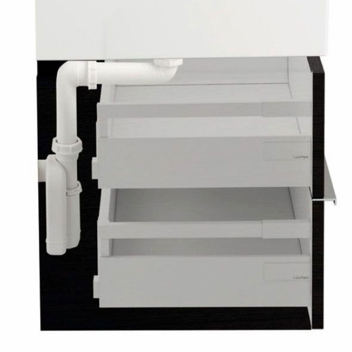 Laufen pro S Base Compact Wall Hung Two Drawer Vanity Unit With Washbasin