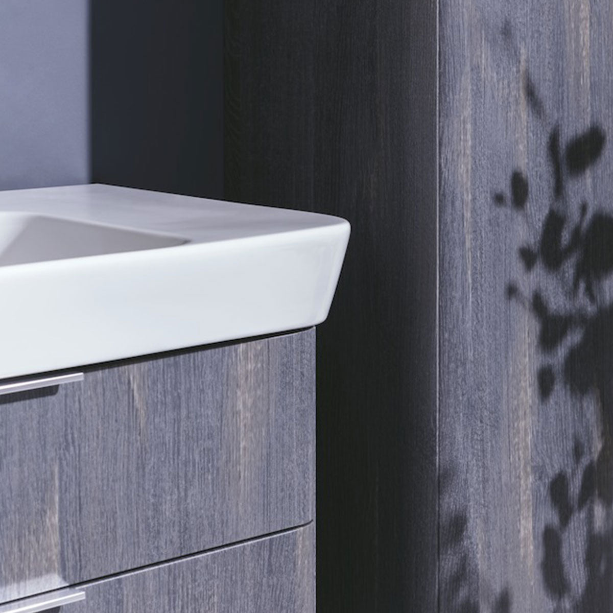 Laufen Moderna 840 Two Drawer Wall Hung Vanity Washbasin Unit With Shelf Surface