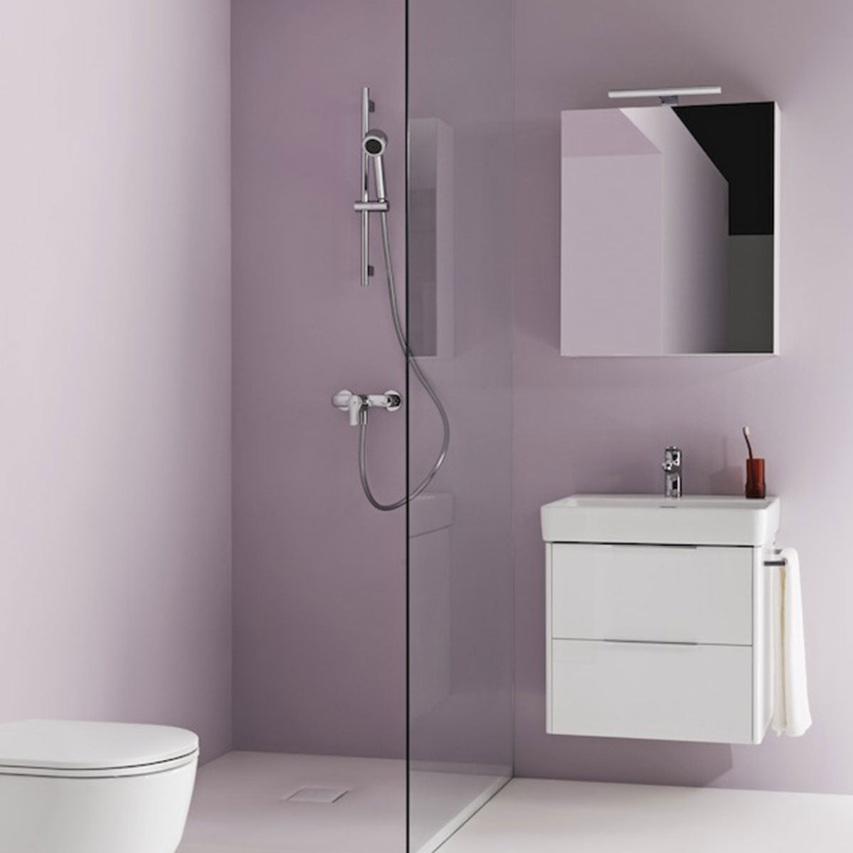 Laufen pro S Base Compact Wall Hung Two Drawer Vanity Unit With Washbasin