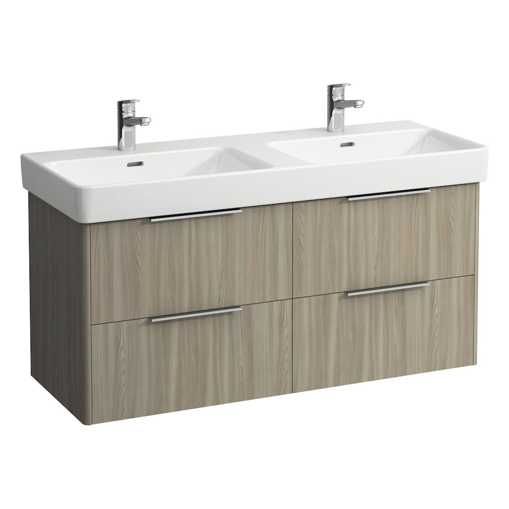 Laufen pro S Base 1200 Four Drawer Wall Hung Vanity Unit With Double Washbasin