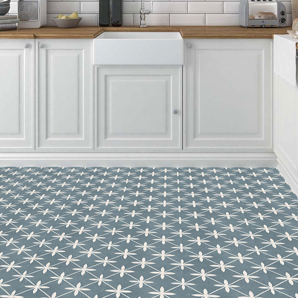 York Blue Floor And Wall Tile 33cm x 33cm