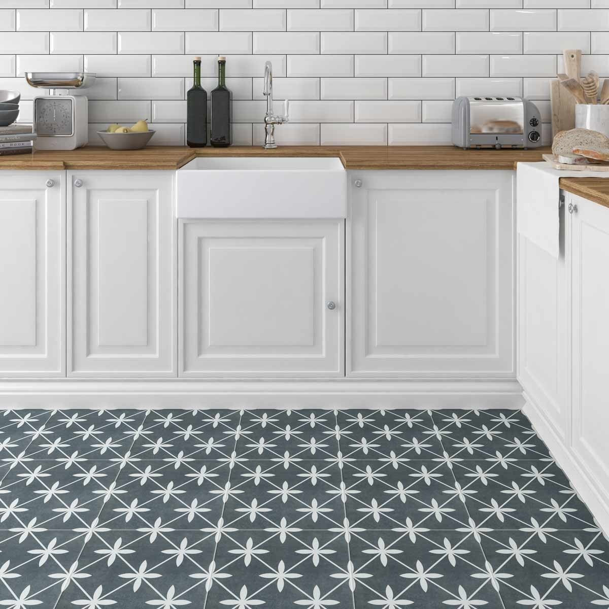 York Charcoal Wall and Floor Tile 33cm x 33cm
