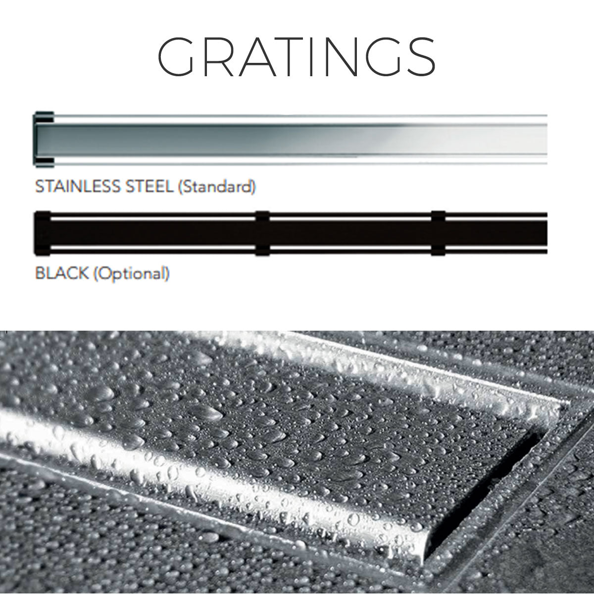 I-DRAIN Pro Linear Shower Drain Stainless Steel