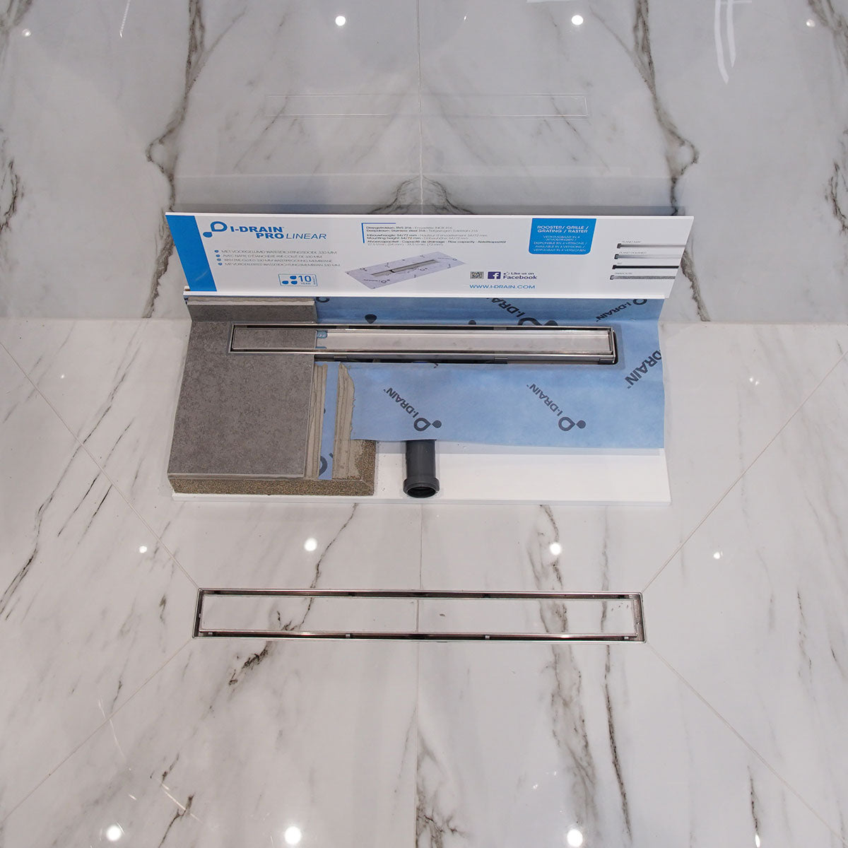 I-DRAIN Pro Linear Shower Drain Stainless Steel