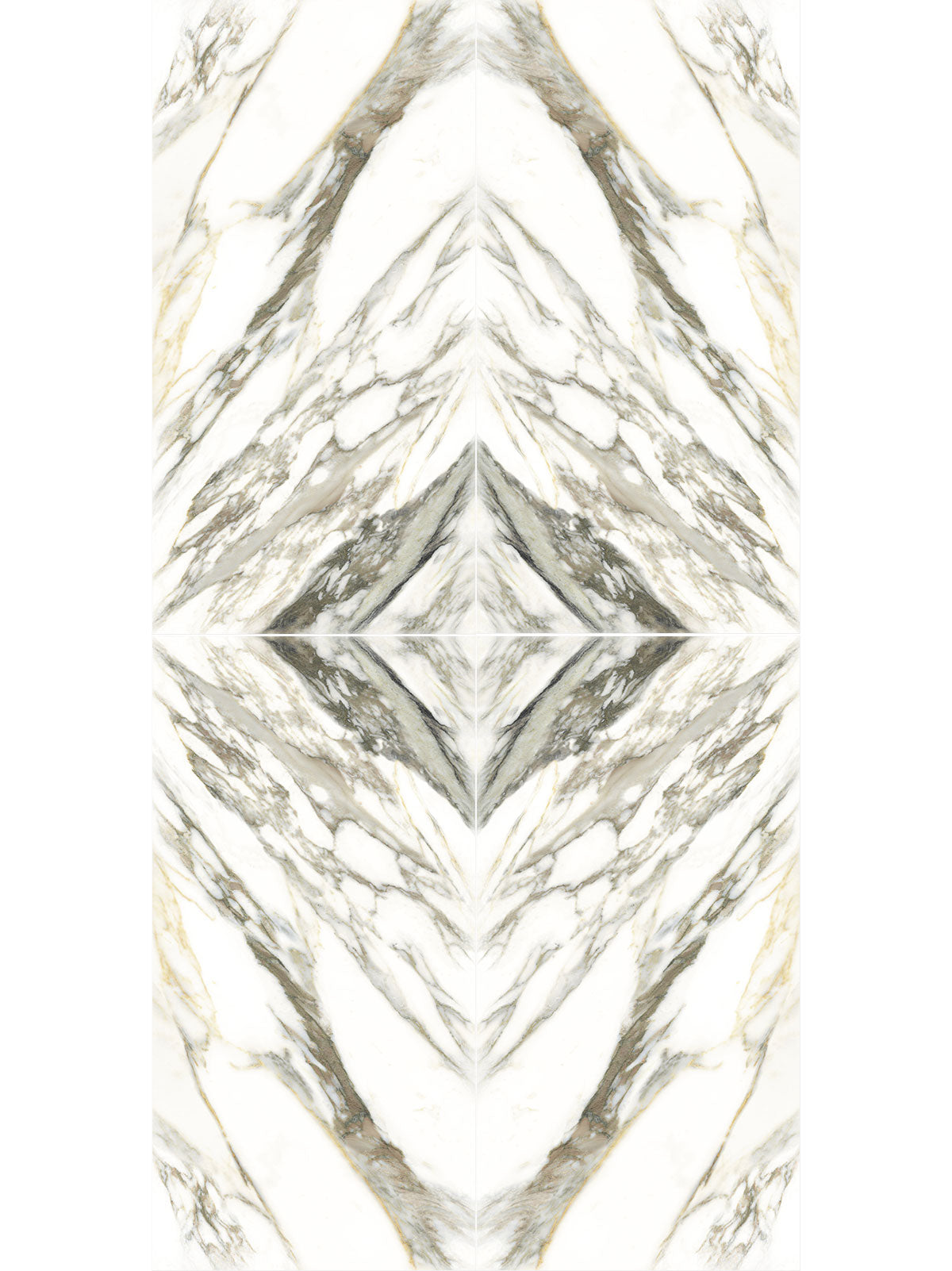 Macchia Vecchia Gold Book Match Porcelain Tile Set Marble Effect Polished 300x150cm