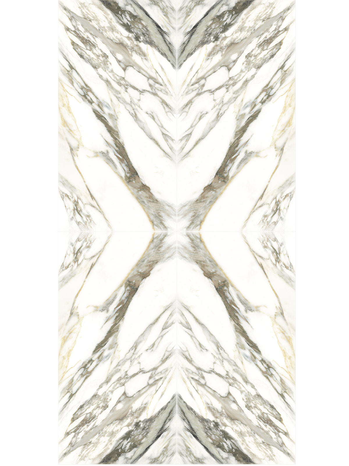 Macchia Vecchia Gold Book Match Porcelain Tile Set Marble Effect Polished 300x150cm