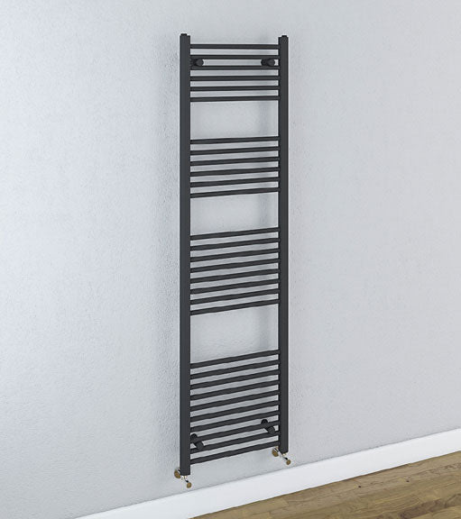 Madrid All Electric Heated Towel Rail - Matt Anthracite