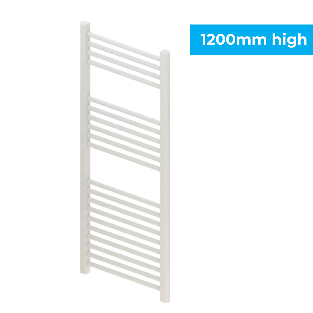 Madrid All Electric Heated Towel Rail - Gloss White