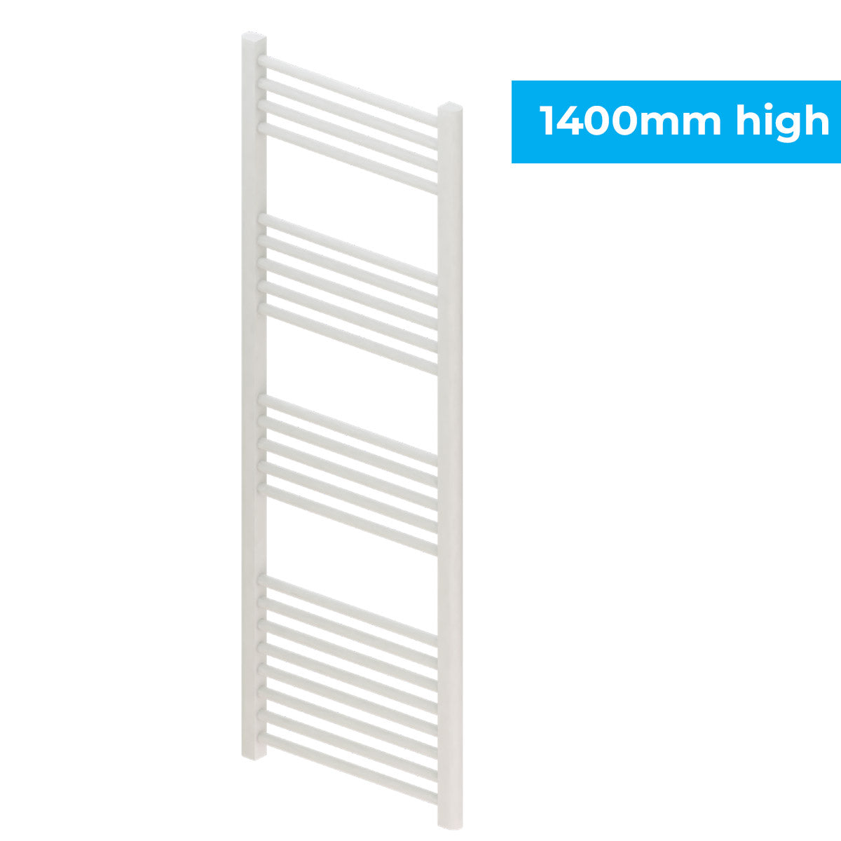Madrid All Electric Heated Towel Rail - Gloss White