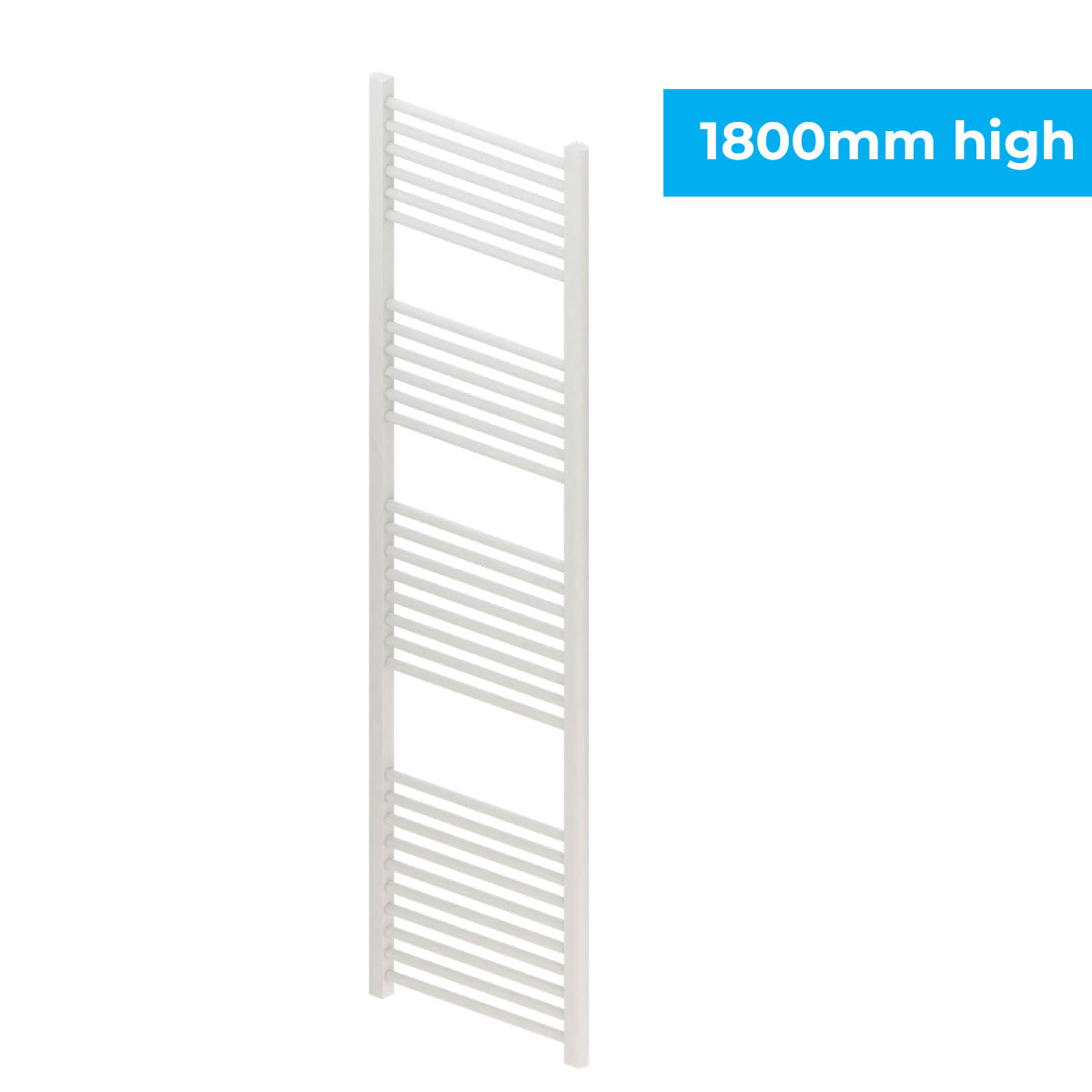 Madrid Heated Towel Rail Gloss White