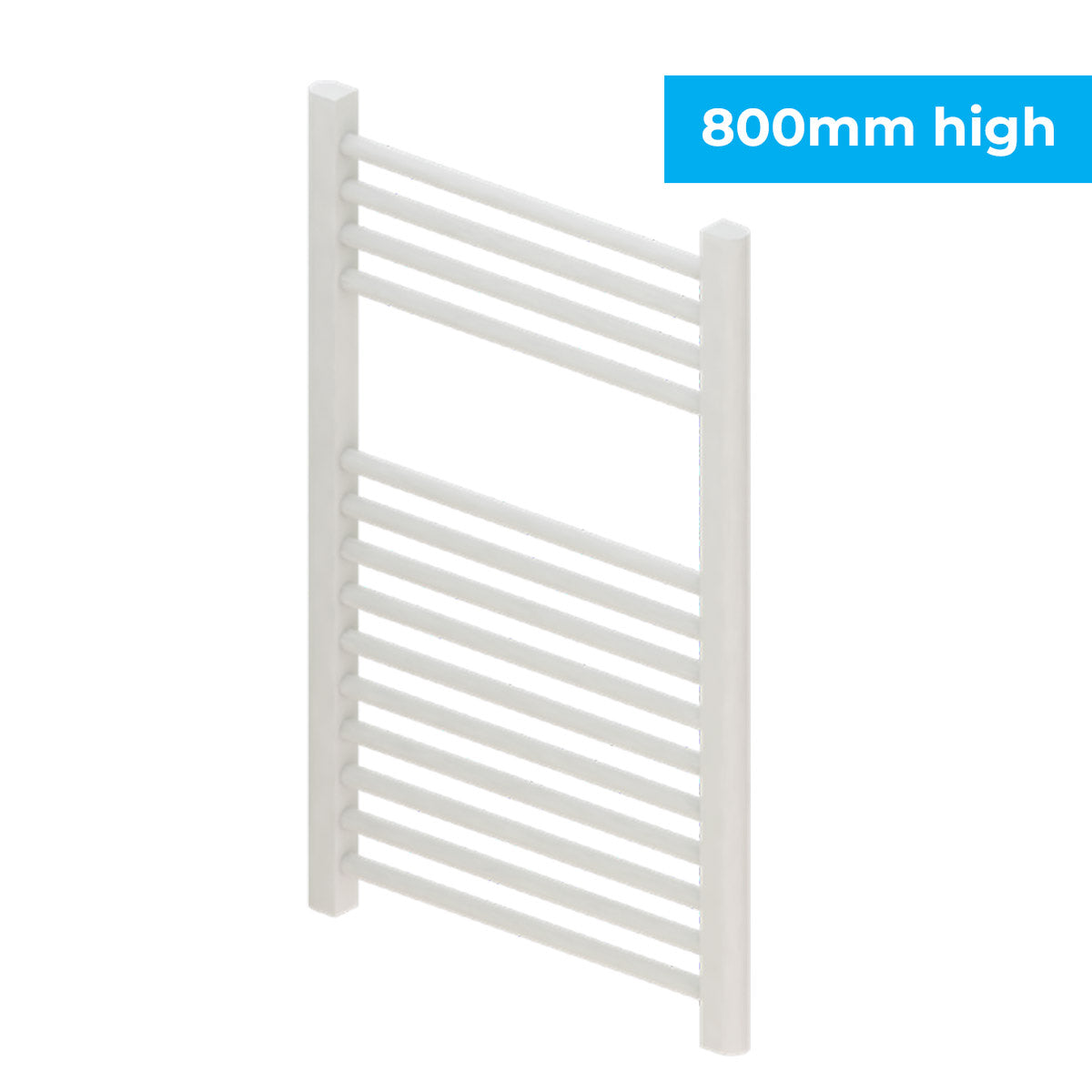 Madrid All Electric Heated Towel Rail - Matt White
