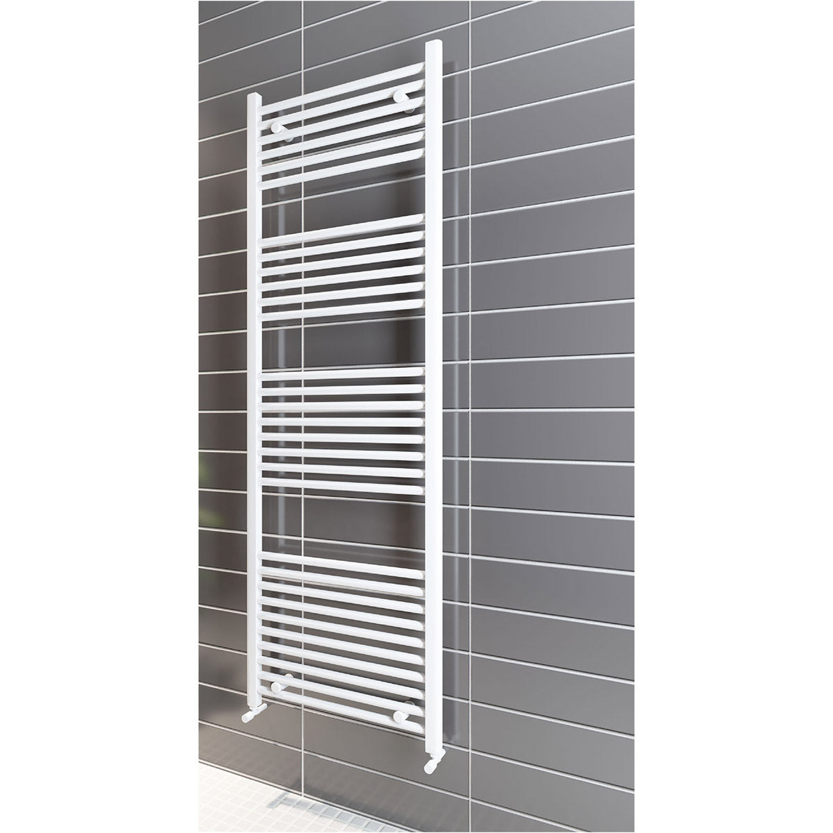 Madrid Heated Towel Rail Matt White