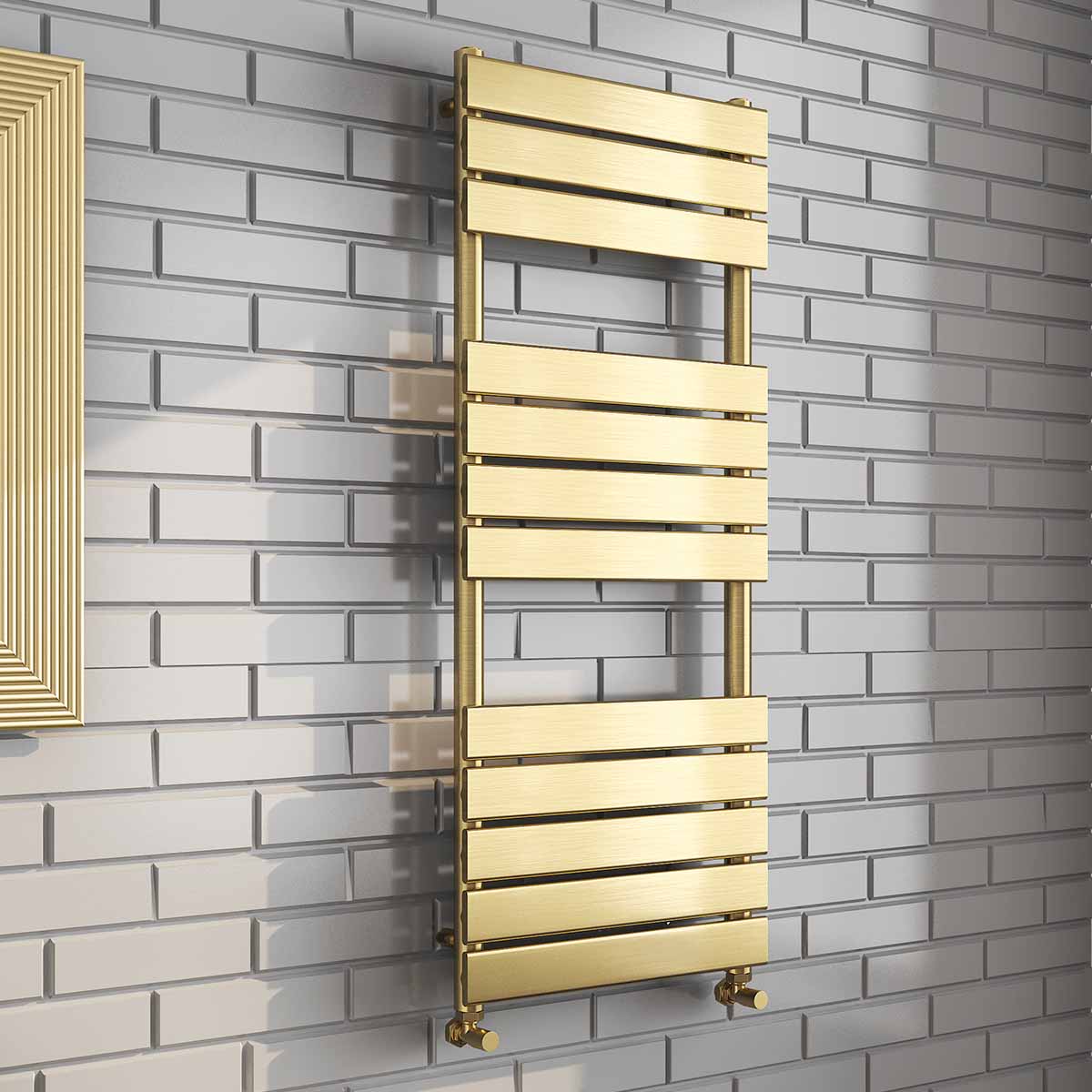 marbella heated towel rail 1200x500 brushed brass