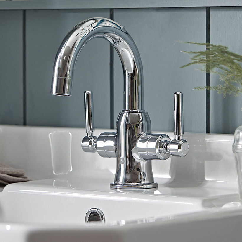 Marston Basin Mixer With Click-Clack Waste - Chrome