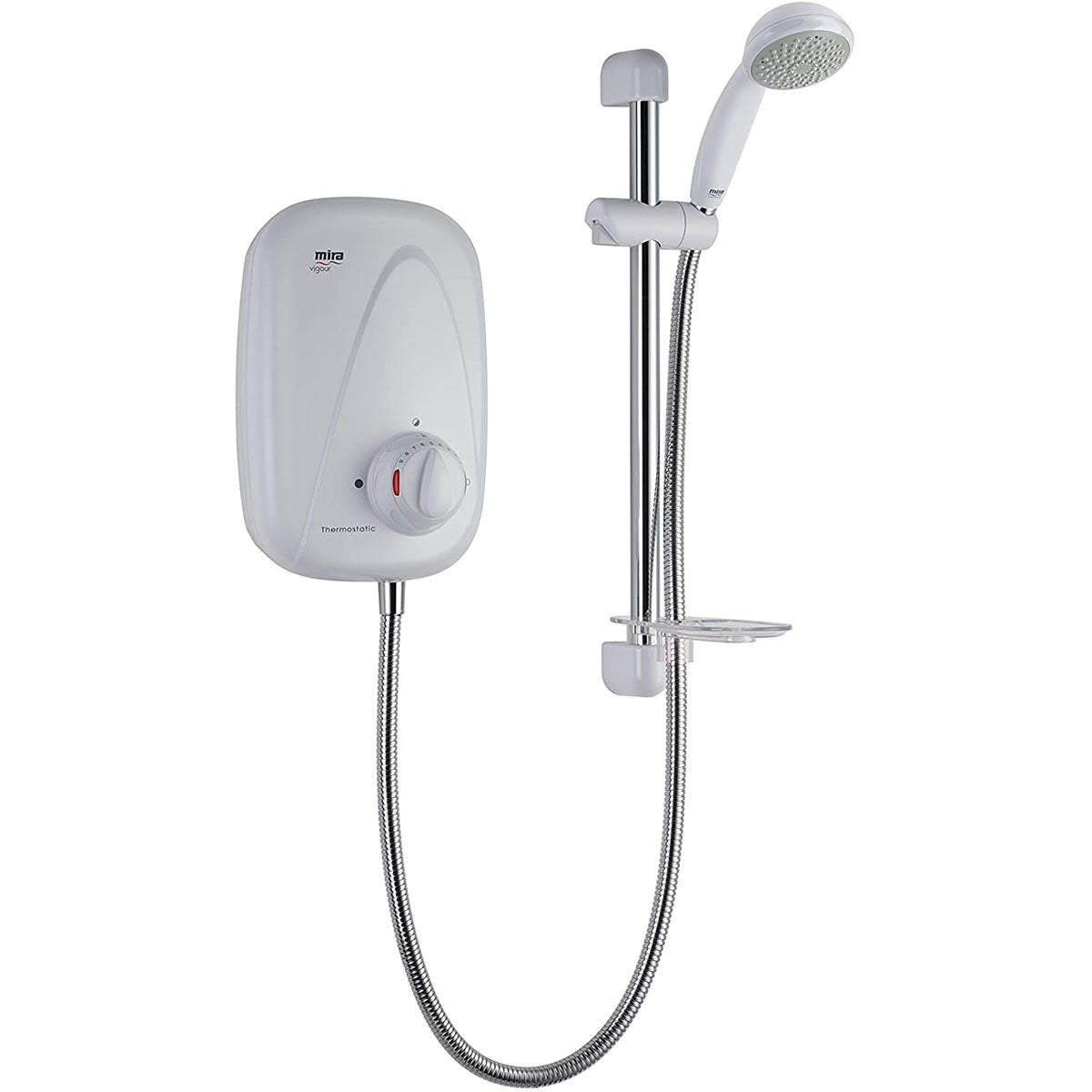 Mira Vigour Thermostatic Power Shower - White