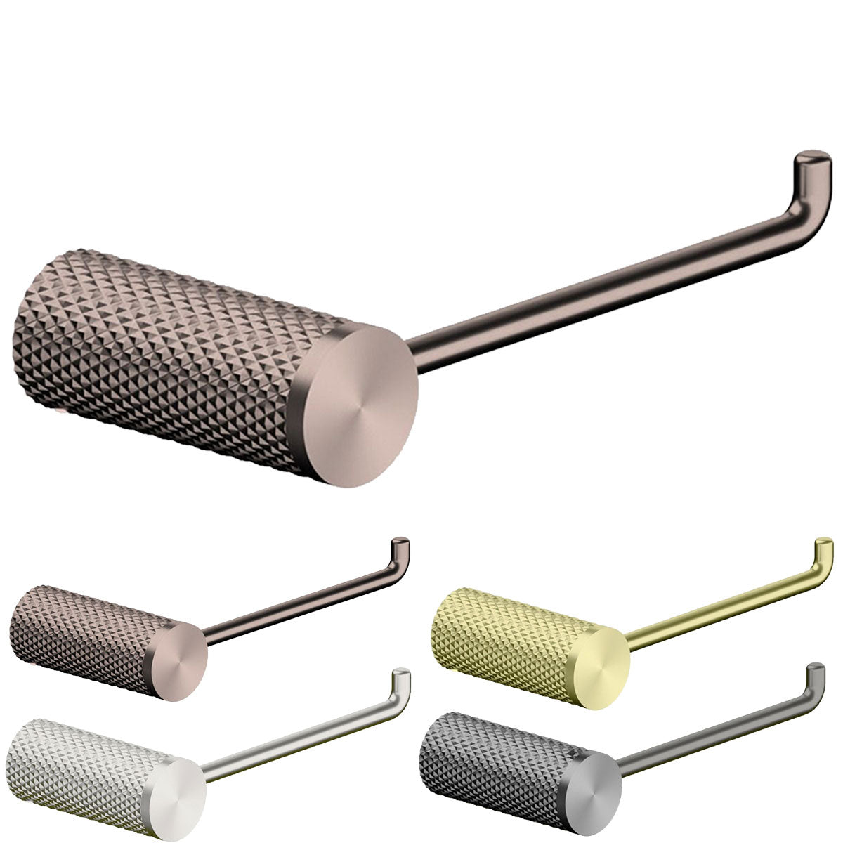 Rock Knurled Toilet Roll Holder