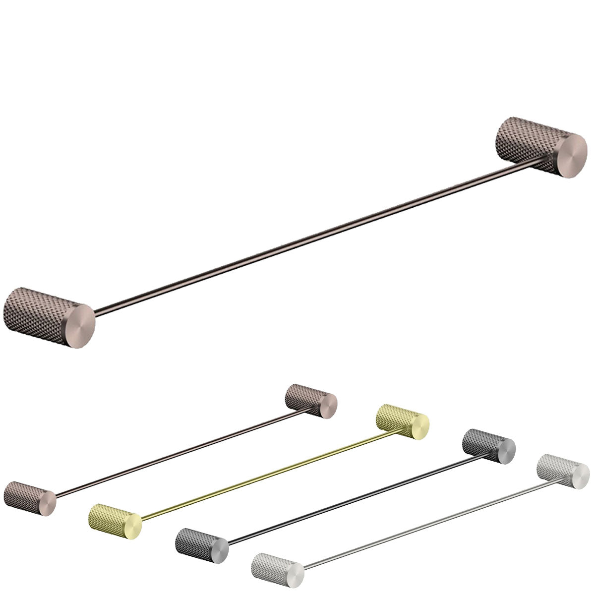 Rock Knurled Towel Rail