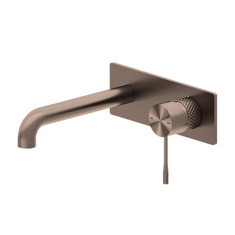 Rock Knurled Wall Mounted Basin Mixer Tap