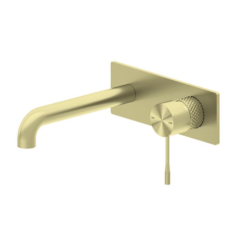 Rock Knurled Wall Mounted Bath Mixer Tap