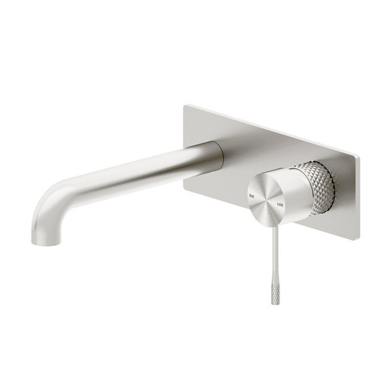 Rock Knurled Wall Mounted Bath Mixer Tap
