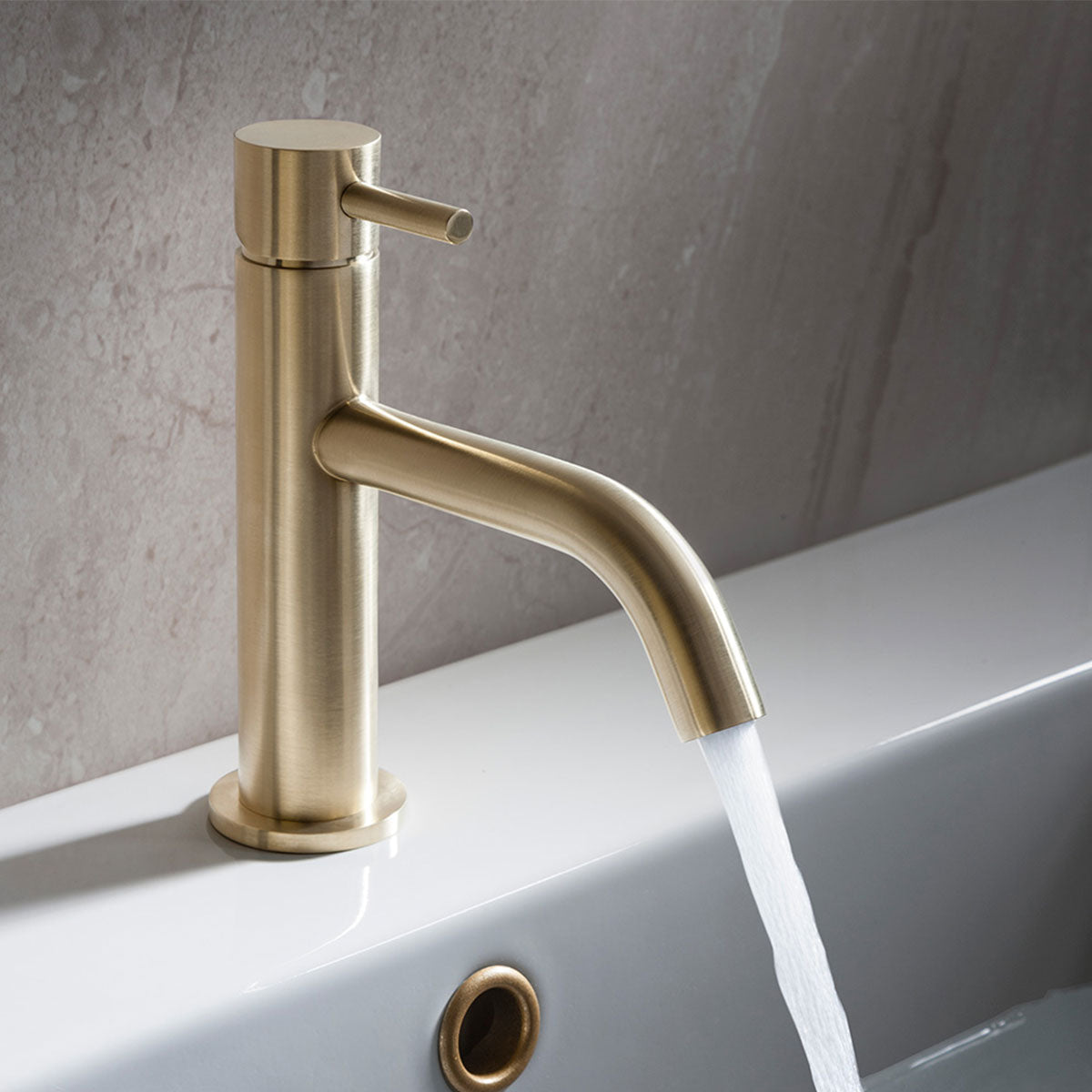 Crosswater MPRO Mono Basin Mixer Tap brushed brass