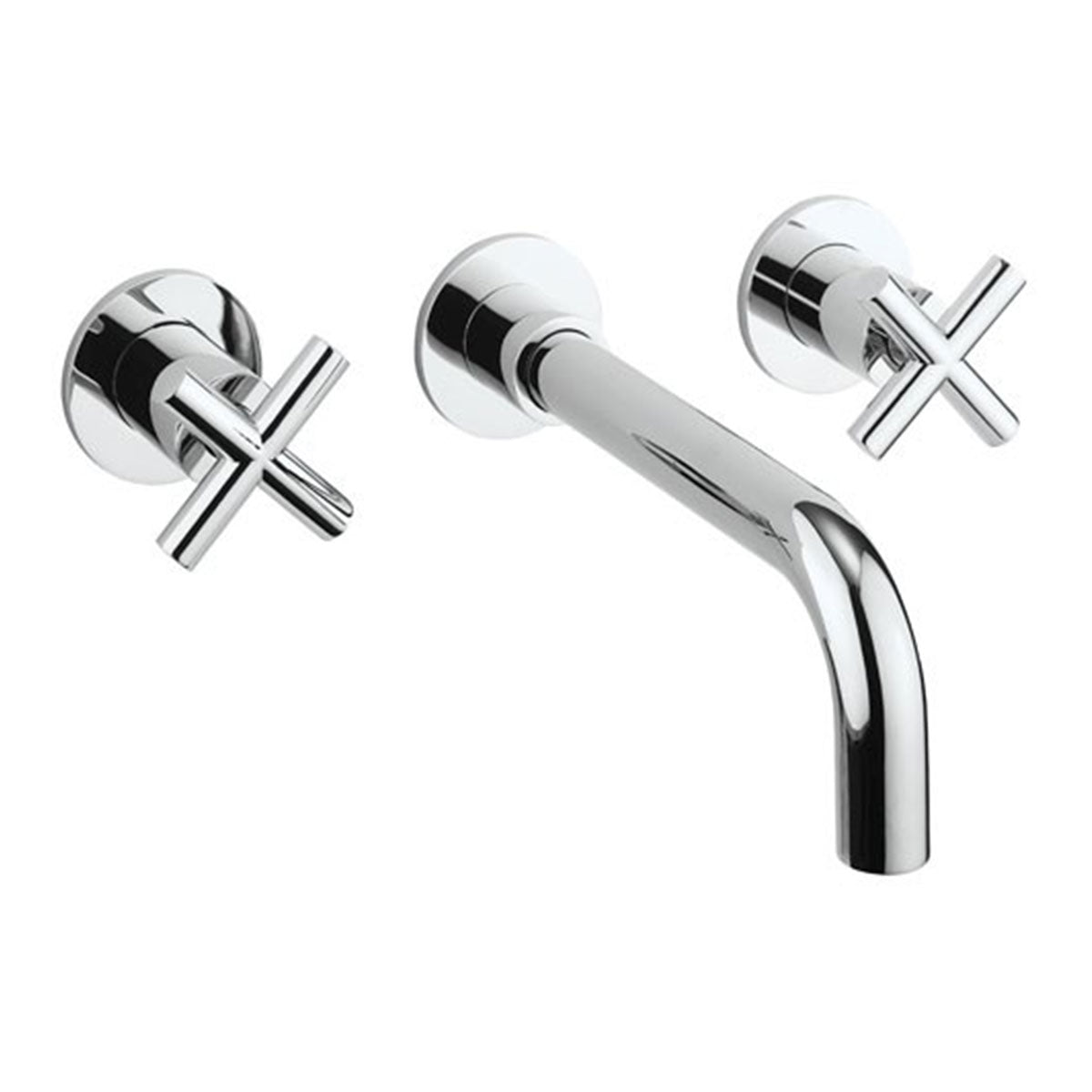 Crosswater MPRO Crosshead 3 Hole Wall Mounted Basin Mixer Tap