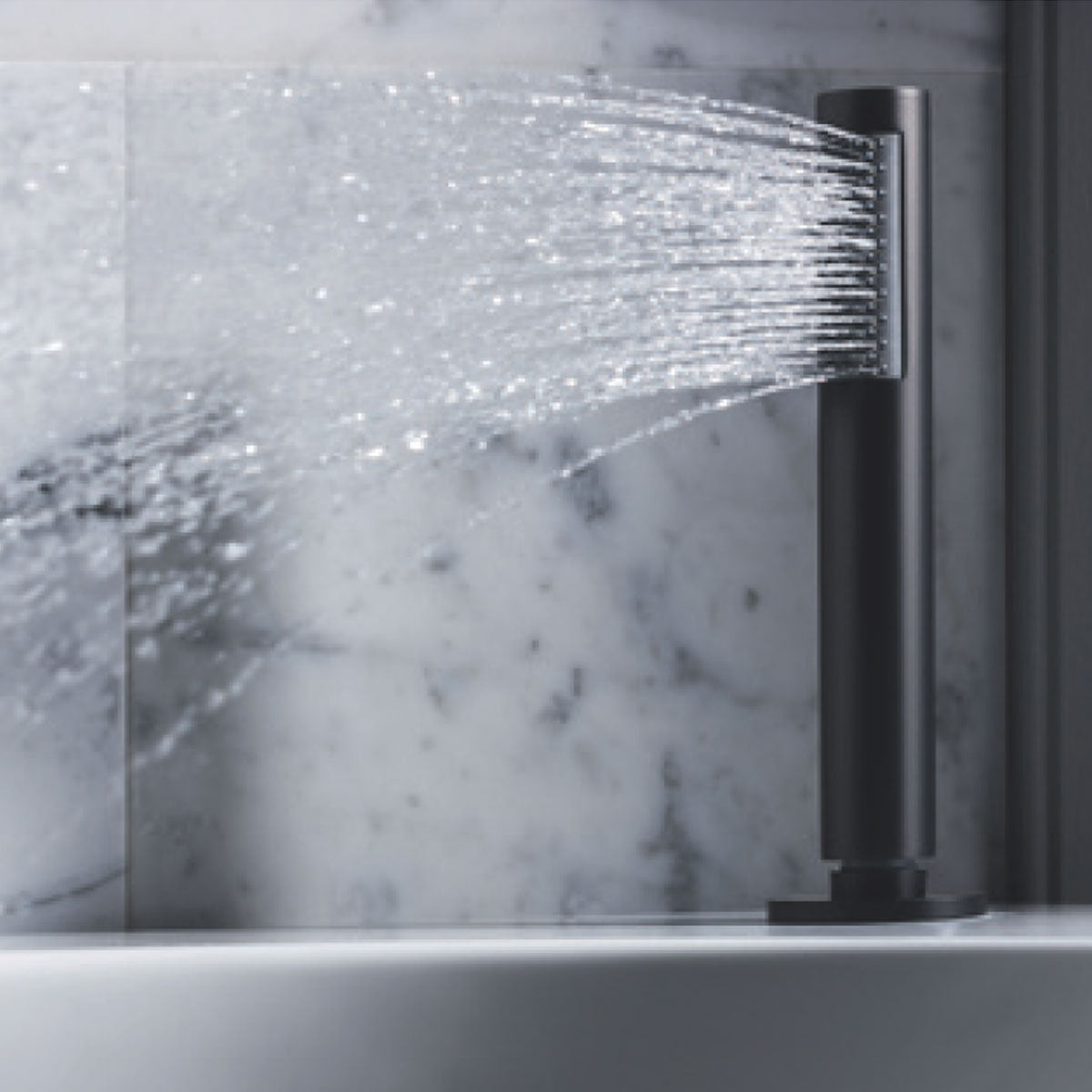 Crosswater MPRO Crosshead Deck Mounted 5 Tap Hole Bath Mixer with Shower Handset