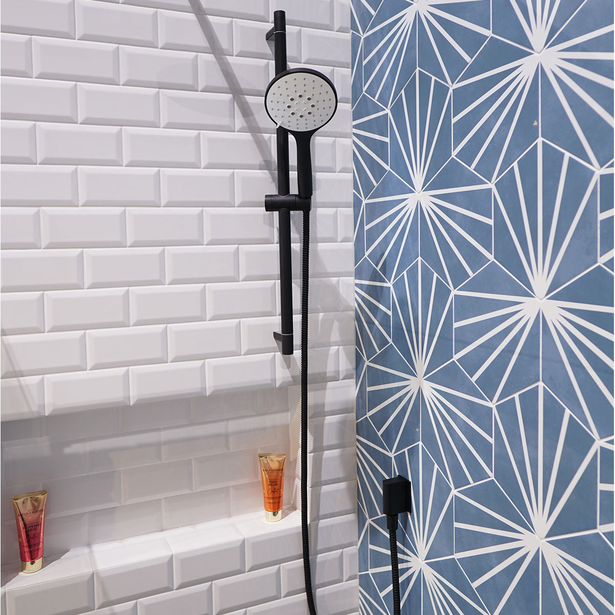 Crosswater MPRO Dual Outlet Concealed Thermo Shower Valve With Slide Rail Shower Kit & Fixed Shower Head