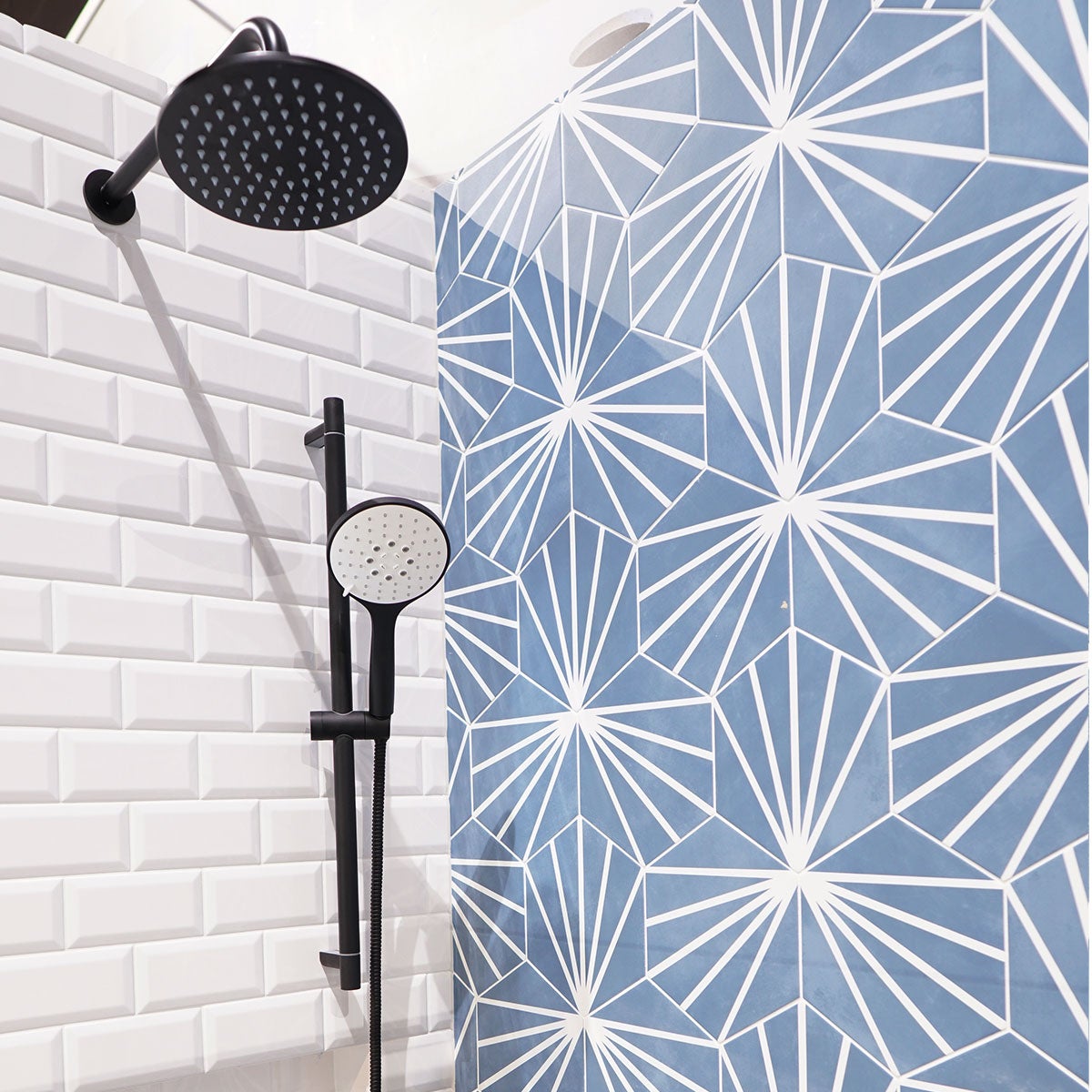 Crosswater MPRO Dual Outlet Concealed Thermo Shower Valve With Slide Rail Shower Kit & Fixed Shower Head