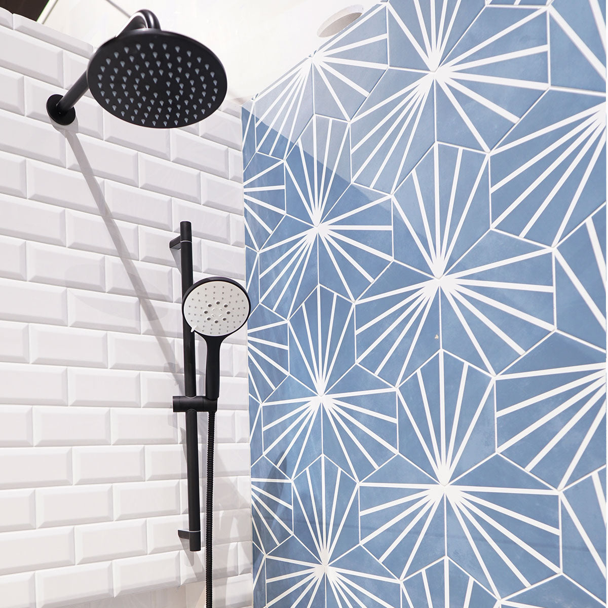 Crosswater MPRO Dual Outlet Concealed Thermo Shower Valve With Slide Rail Shower Kit & Fixed Shower Head