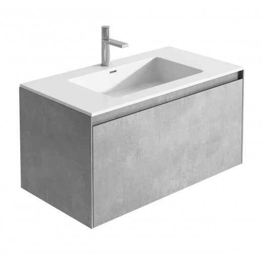 Perth Wall Hung Vanity Unit With Basin