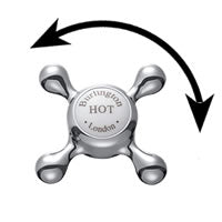 Burlington Claremont Deck Mounted Bath Filler Deluxe Bathrooms Ireland