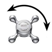 Burlington Claremont Basin Mixer With High Central Indice And Pop-Up Waste Deluxe Bathrooms Ireland