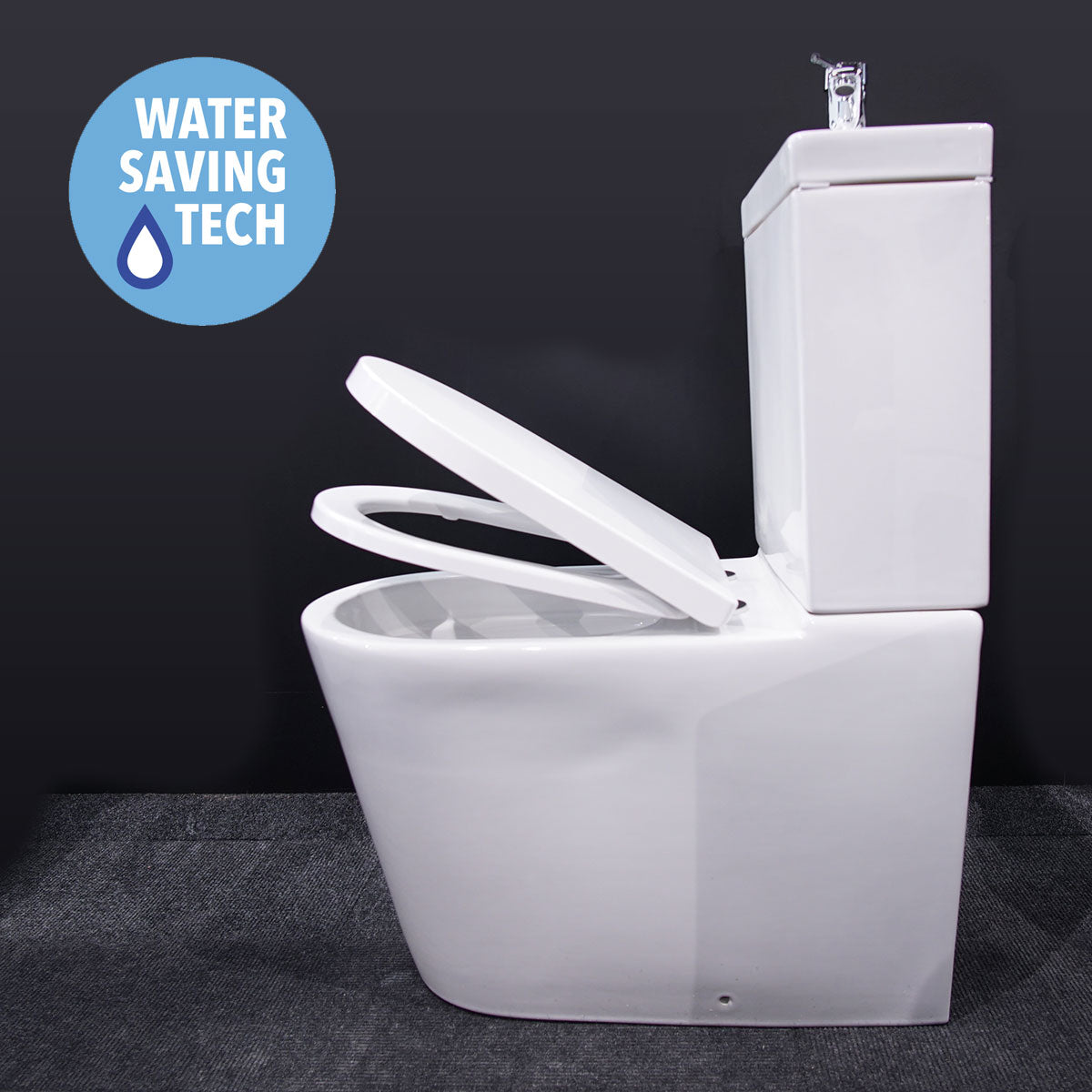 Jordan Rimless Short Projection Toilet With Cistern, Basin and Tap