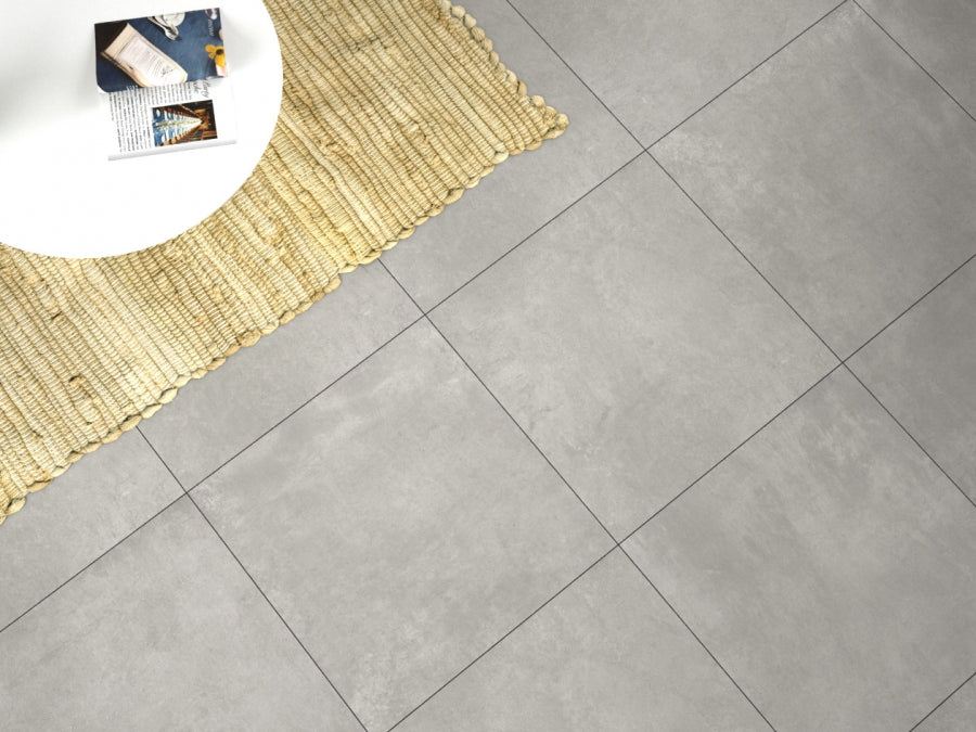 Ródano Dark Grey Porcelain Matt Tile 45 x 45cm