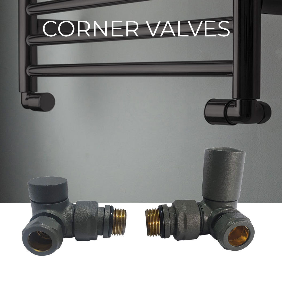 Deluxe Enzo Heated Towel Rail Anthracite