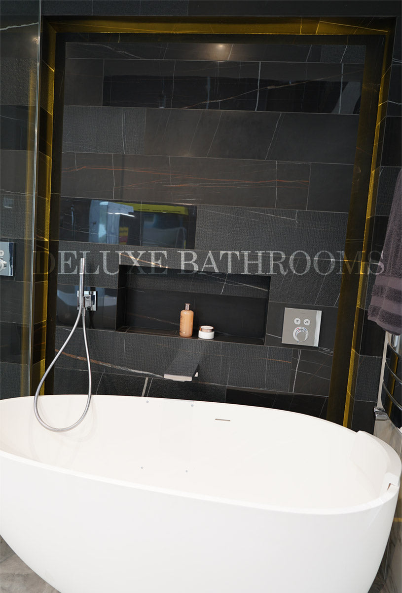 Sahara Noir Listetello Mix Porcelain Tiles 20 x 120cm