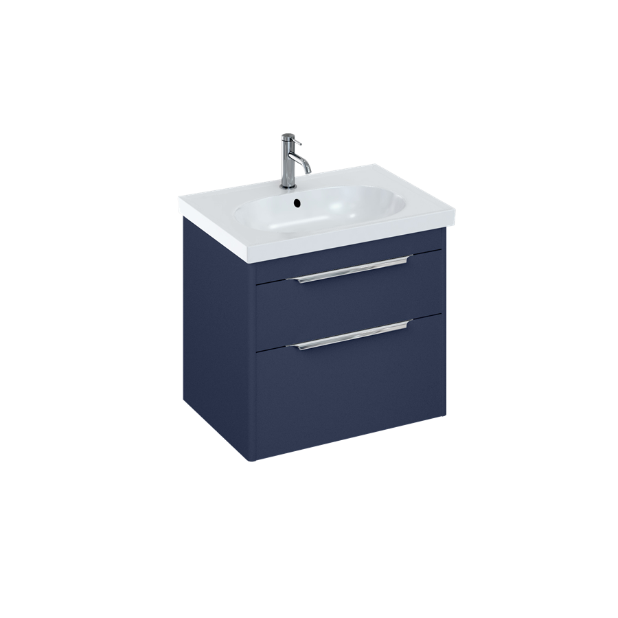 Shoreditch Double Drawer Wall Hung Vanity Unit With Basin