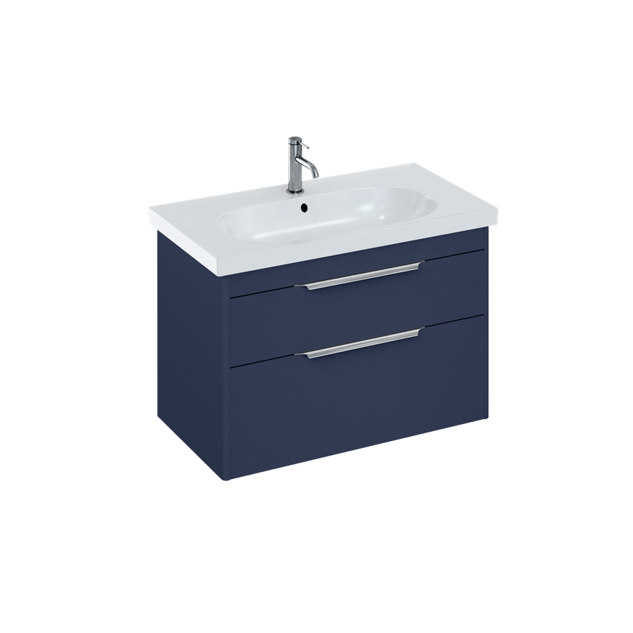 Shoreditch Double Drawer Wall Hung Vanity Unit With Basin