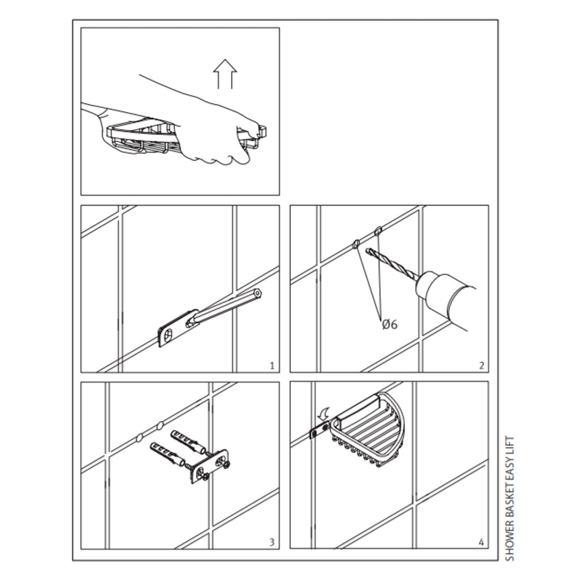 Deluxe Traditional Shower Basket