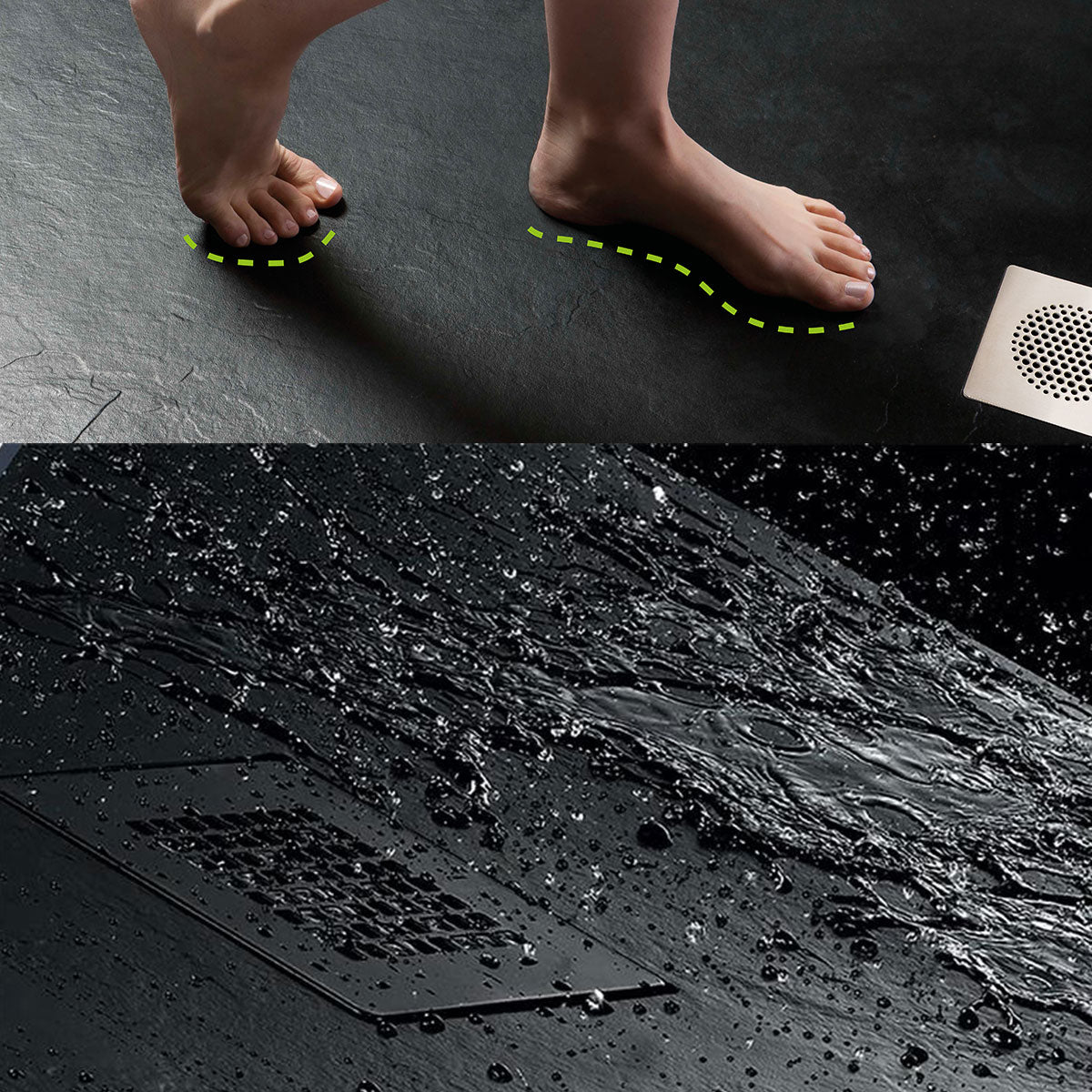 SolidSoft Flexible Shower Tray Square